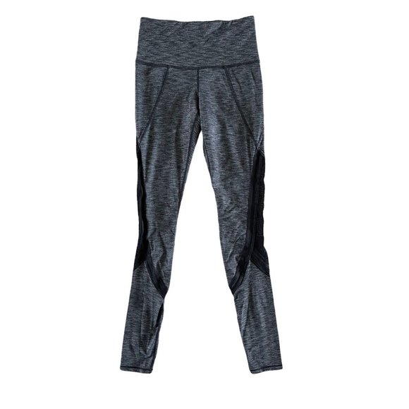 Athleta High Rise Plié Tight Gray Black Yoga Pants‎ Womens Dance XS 349101 - Picture 2 of 9